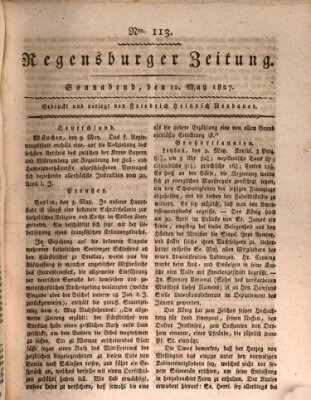 Regensburger Zeitung Samstag 12. Mai 1827