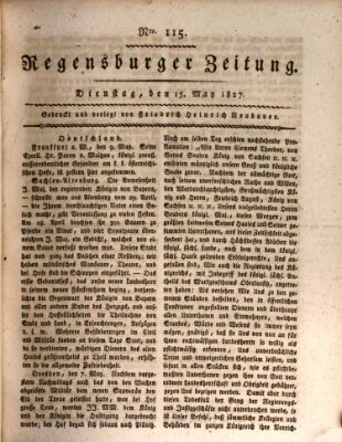 Regensburger Zeitung Dienstag 15. Mai 1827