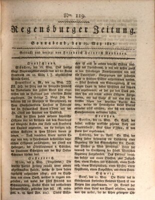 Regensburger Zeitung Samstag 19. Mai 1827