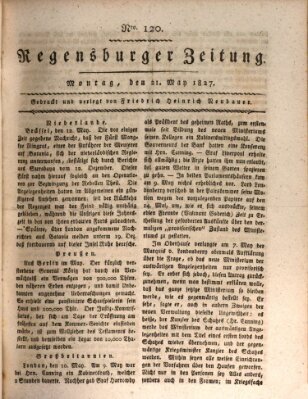 Regensburger Zeitung Montag 21. Mai 1827