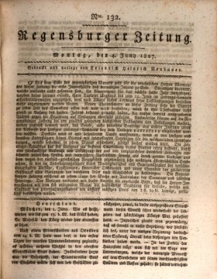 Regensburger Zeitung Montag 4. Juni 1827