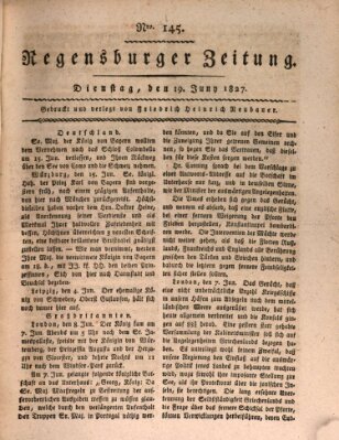 Regensburger Zeitung Dienstag 19. Juni 1827