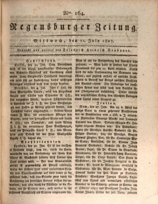 Regensburger Zeitung Mittwoch 11. Juli 1827