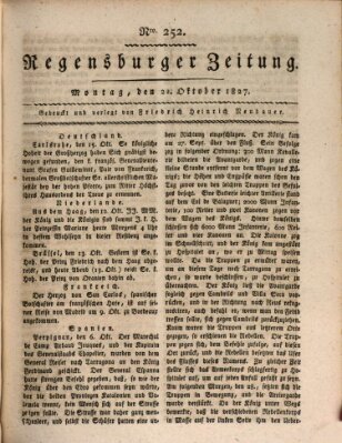 Regensburger Zeitung Montag 22. Oktober 1827