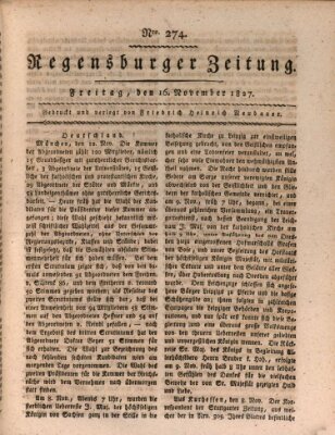 Regensburger Zeitung Freitag 16. November 1827