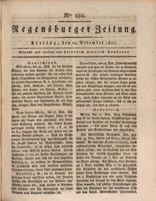 Regensburger Zeitung Freitag 23. November 1827