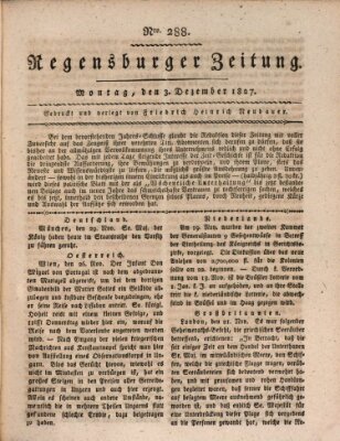 Regensburger Zeitung Montag 3. Dezember 1827