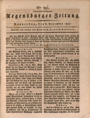 Regensburger Zeitung Donnerstag 6. Dezember 1827