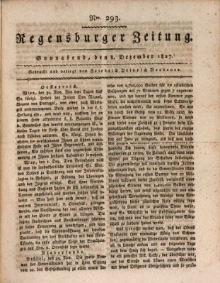 Regensburger Zeitung Samstag 8. Dezember 1827