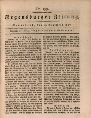 Regensburger Zeitung Samstag 15. Dezember 1827