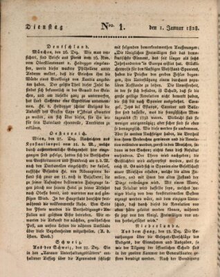 Regensburger Zeitung Dienstag 1. Januar 1828