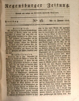 Regensburger Zeitung Freitag 18. Januar 1828