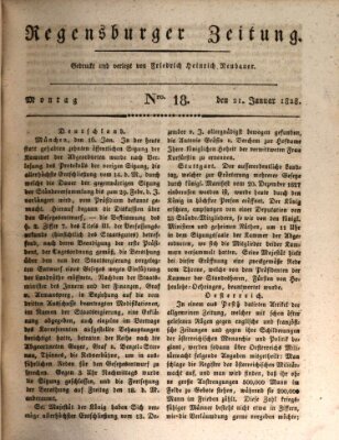 Regensburger Zeitung Montag 21. Januar 1828