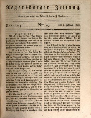 Regensburger Zeitung Freitag 1. Februar 1828