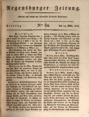 Regensburger Zeitung Freitag 14. März 1828