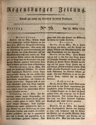 Regensburger Zeitung Freitag 28. März 1828