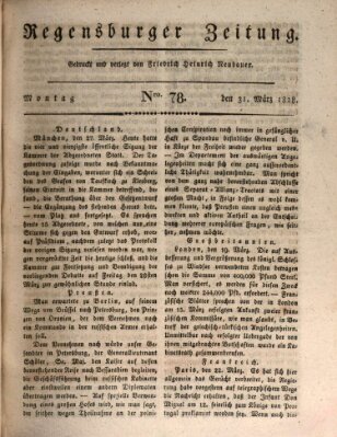 Regensburger Zeitung Montag 31. März 1828