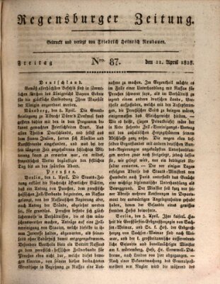 Regensburger Zeitung Freitag 11. April 1828