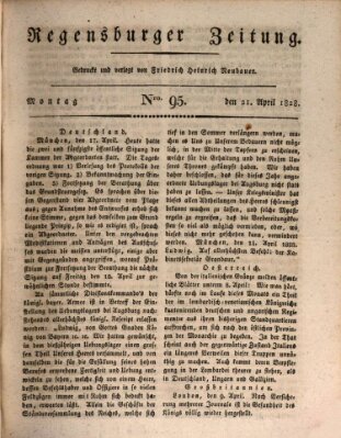 Regensburger Zeitung Montag 21. April 1828