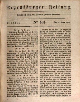 Regensburger Zeitung Dienstag 6. Mai 1828