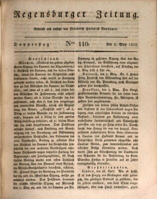 Regensburger Zeitung Donnerstag 8. Mai 1828