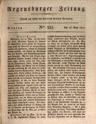 Regensburger Zeitung Montag 26. Mai 1828