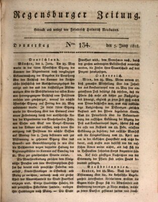 Regensburger Zeitung Donnerstag 5. Juni 1828