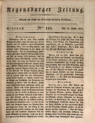 Regensburger Zeitung Mittwoch 18. Juni 1828