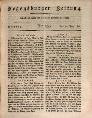 Regensburger Zeitung Montag 30. Juni 1828