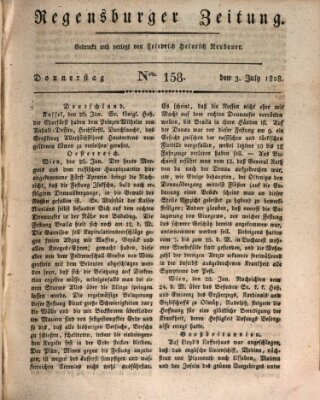 Regensburger Zeitung Donnerstag 3. Juli 1828