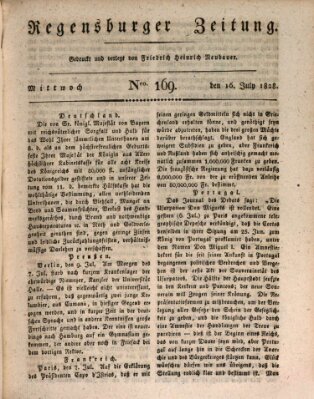 Regensburger Zeitung Mittwoch 16. Juli 1828