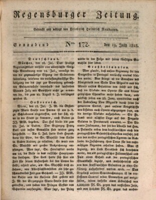 Regensburger Zeitung Samstag 19. Juli 1828