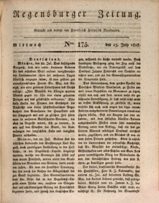 Regensburger Zeitung Mittwoch 23. Juli 1828