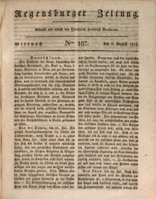 Regensburger Zeitung Mittwoch 6. August 1828