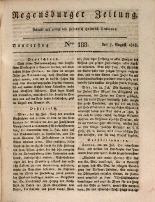 Regensburger Zeitung Donnerstag 7. August 1828