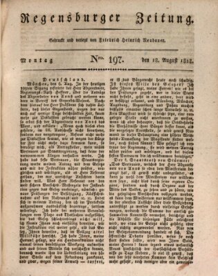 Regensburger Zeitung Montag 18. August 1828