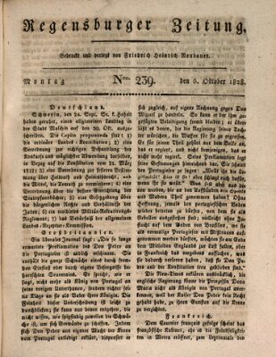 Regensburger Zeitung Montag 6. Oktober 1828