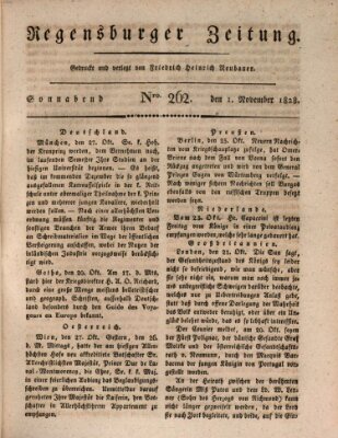 Regensburger Zeitung Samstag 1. November 1828