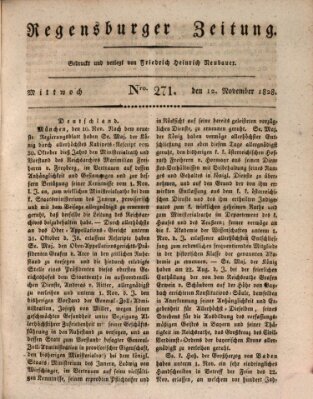 Regensburger Zeitung Mittwoch 12. November 1828