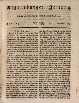 Regensburger Zeitung Freitag 21. November 1828