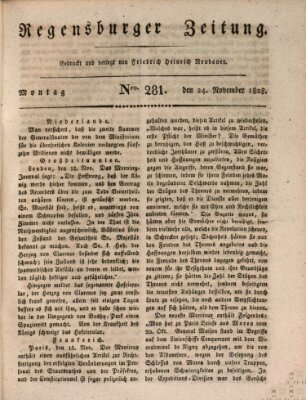 Regensburger Zeitung Montag 24. November 1828