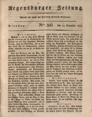 Regensburger Zeitung Dienstag 23. Dezember 1828