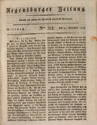 Regensburger Zeitung Mittwoch 31. Dezember 1828