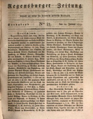 Regensburger Zeitung Samstag 24. Januar 1829