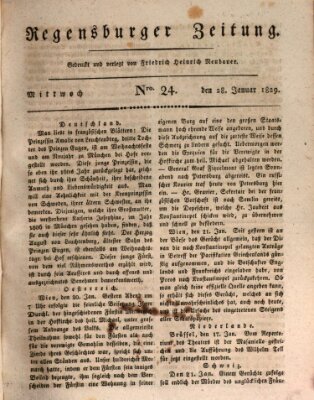 Regensburger Zeitung Mittwoch 28. Januar 1829