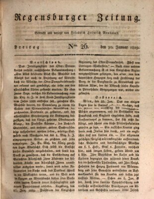 Regensburger Zeitung Freitag 30. Januar 1829