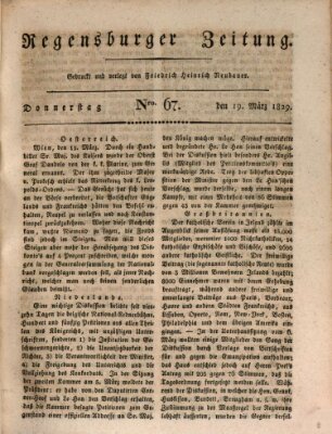 Regensburger Zeitung Donnerstag 19. März 1829