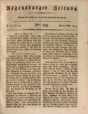 Regensburger Zeitung Freitag 8. Mai 1829