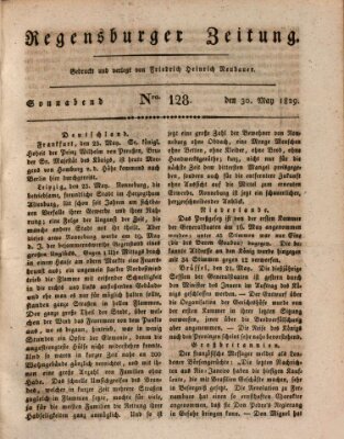 Regensburger Zeitung Samstag 30. Mai 1829