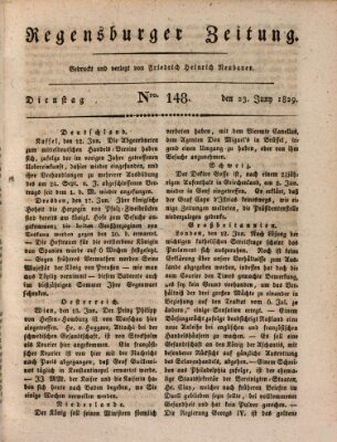 Regensburger Zeitung Dienstag 23. Juni 1829